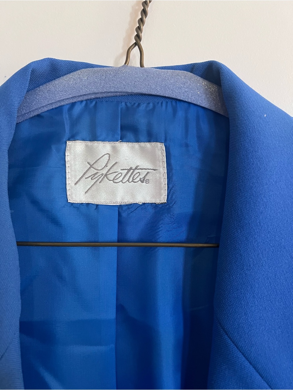 Bright Blue Women's Blazer with Notch Lapel - Picture 5 of 5